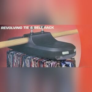 Revolving Tie & Belt Rack